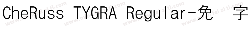 CheRuss TYGRA Regular字体转换